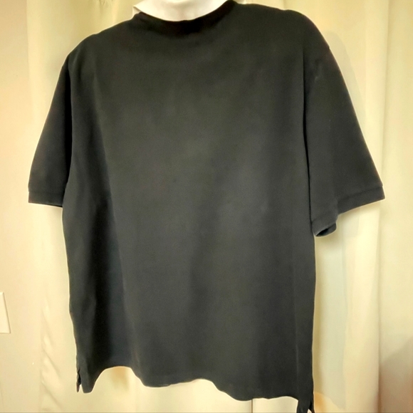 VTG Polo Ralph Lauren Polo Shirt Men XL Black Moisture Management Flip Collar - Picture 6 of 8